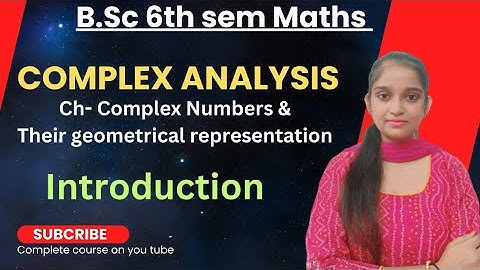 B.Sc 6th sem Maths || Ch- Complex Numbers || By Jyoti Chaudhary ✍️✍️