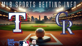 Texas Rangers VS Colorado Rockies Free MLB Betting Info 5/13/25
