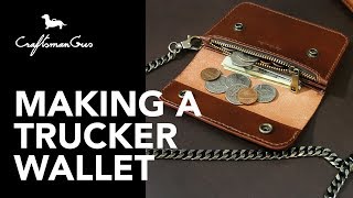 Making Leather Wallet : Trucker Wallet #LeatherAddict EP25