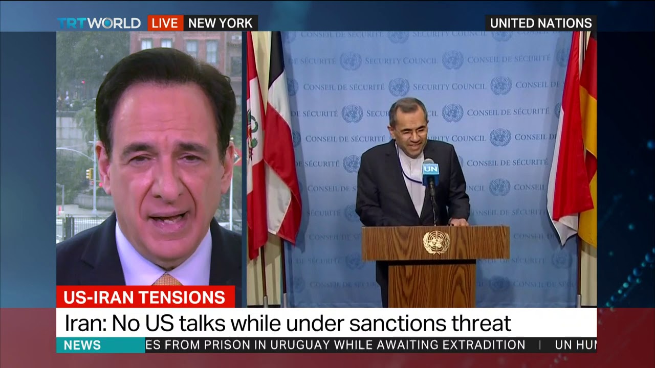 Iran: We don't want war or escalation of tensions newspaper mockup