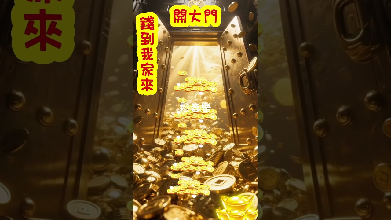 錢進我家門🚪開大門💰元寶✨ #鬆音樂 #ai生成圖片 #ai音樂創作 #ai生成動畫 #1k #錢幣 #元寶 #財運