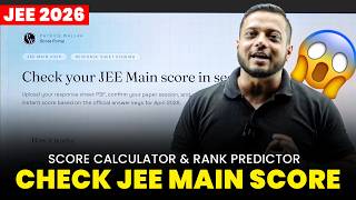 Check your JEE Main Score &amp; Predict Rank in Sec.😱 || JEE 2026