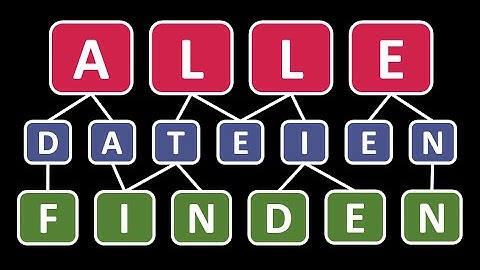 Alle Dateien auf dem PC finden! Alle Dateien in einem Verzeichnis rekursiv anzeigen! #Python