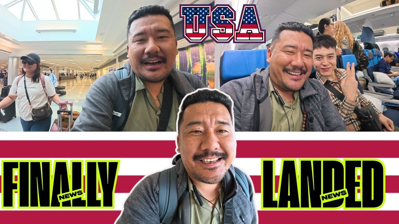 HELLO USA  🇺🇸 🇺🇸 !! || FINALLY LANDED || NEW JOURNEY || TIBETAN YOUTUER || TIBETAN VLOGGER 2025