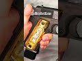 #ria #1911pistol #santamuerte Santa Muerte Gold Grips with Custom made black holster ostrich. #45acp