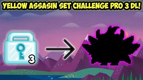 YELLOW ASSASSIN SET CHALLENGE PRO 3 DL! OMG NEW PRO SET! Growtopia Indonesia