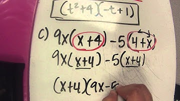 Factoring out a Common Binomial Factor