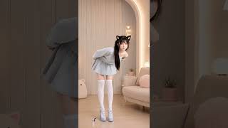 ✨ Joli Cat-Ear Daily Look | IYKYK Dance Challenge 🤍 #shorts