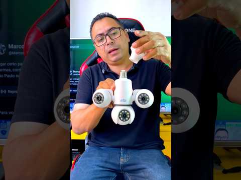 Super lançamento Câmera Lâmpada  Wi-Fi tripla  três megas de resolução da Aitek