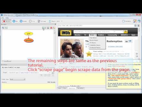 1.2 Scrape top 250 movies' information from imdb with FMiner