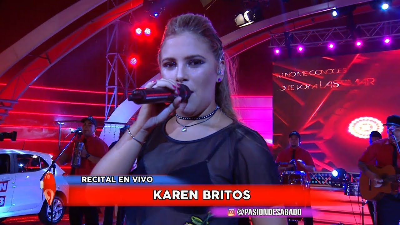 Karen Britos en vivo en Pasion de Sabado 10 2 2018