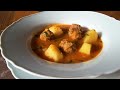 Potato stew with meatballs