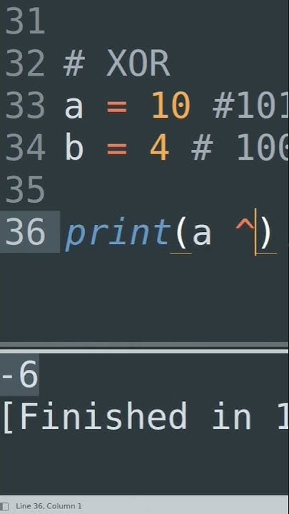XOR Bitwise Operator #shorts #shortsvideo #shortsfeed #python # ...
