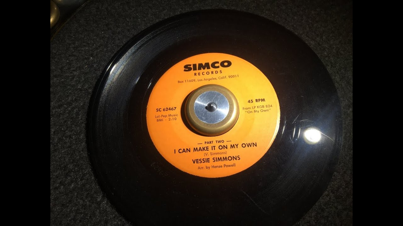 I Can Make It On My Own Part 2 ~ Vessie Simmons - YouTube