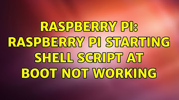 Raspberry Pi: Raspberry pi starting shell script at boot not working (2 Solutions!!)