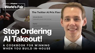 Stop Ordering AI Takeout  A Cookbook for Winning When You Build In House - Jan Siml