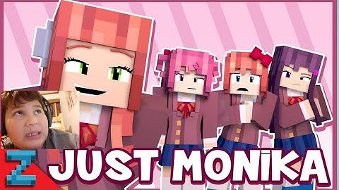 YEP SHES THE DEVIL:Just Monika (Minecraft Animation doki doki song)