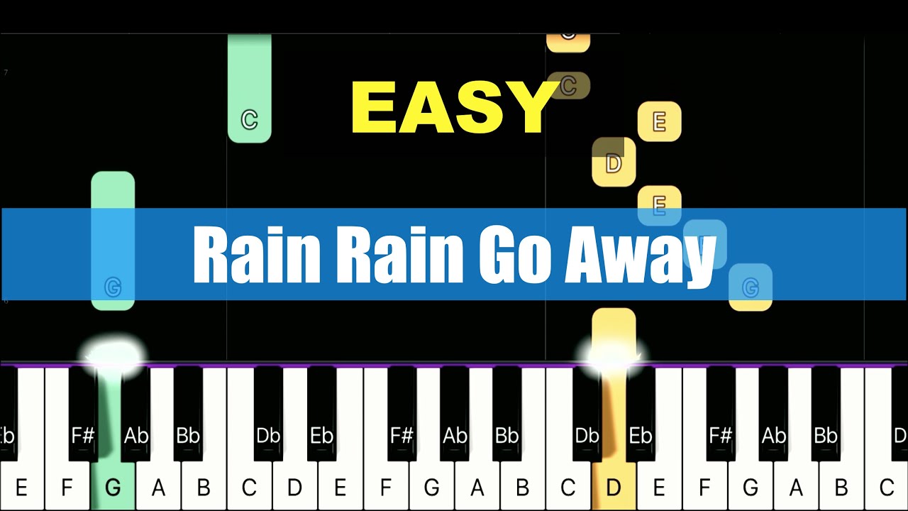 [Piano Tutorial] Rain Rain Go Away | 비야 비야 오지마 EASY - YouTube
