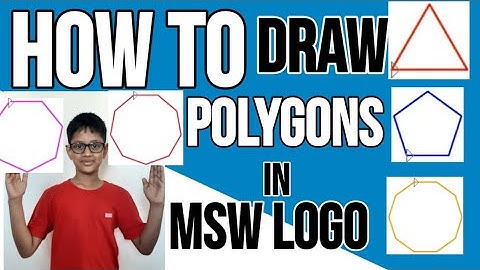 Drawing polygons with Repeat command in MSW LOGO | In bangla.