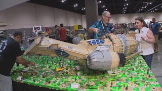Ana speaks with some of the brick builders about what they are working on at Brickworld | Around Tow