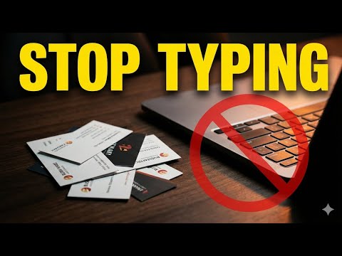 Scan Business Cards to Excel + Voice Notes (AI Demo)
