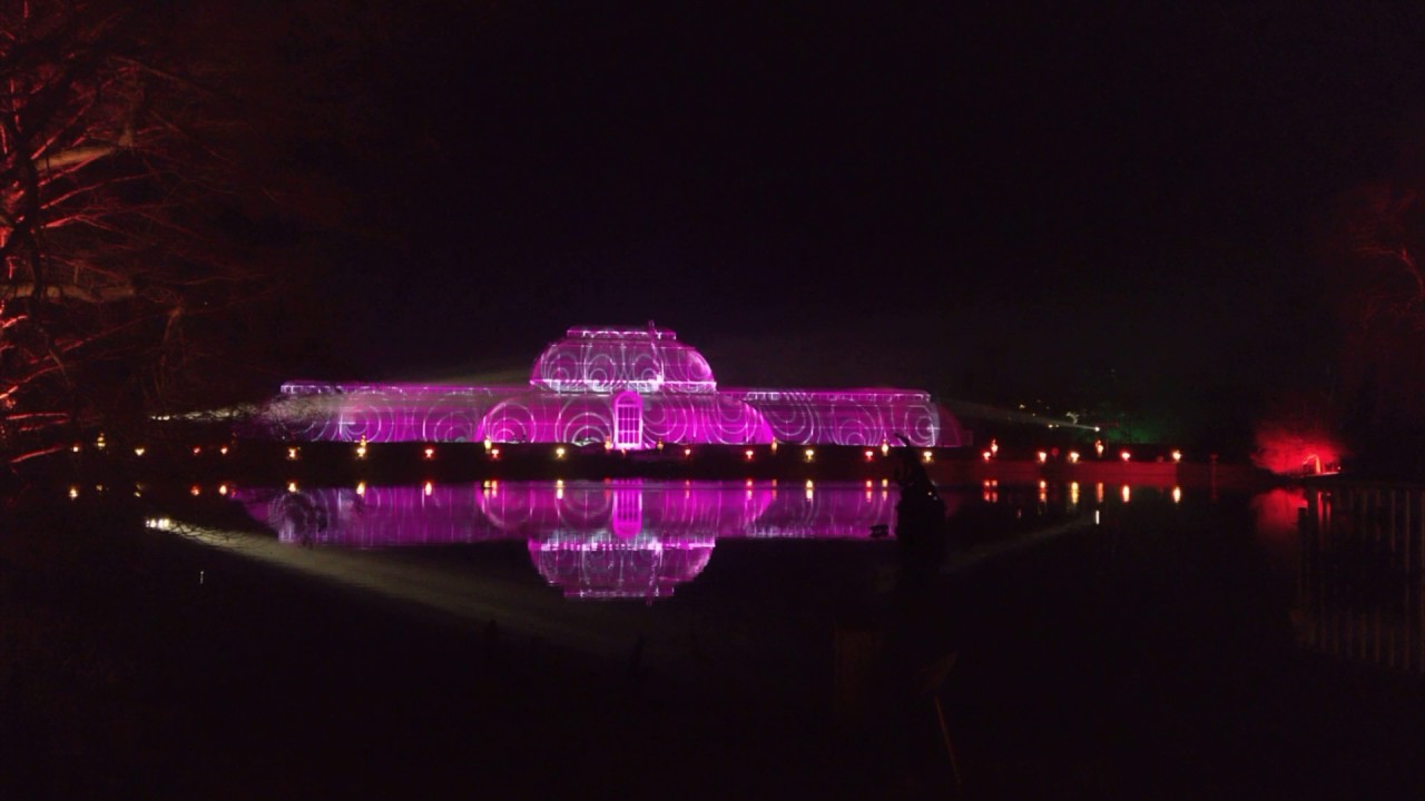 London Kew Gardens Christmas Light Show 2016 YouTube