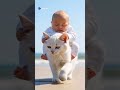what a beautiful story of cat and a baby 🍼