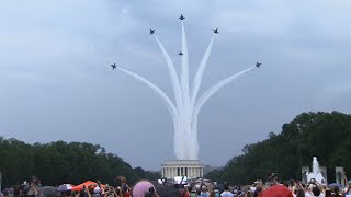 Planes fly over Washington during Trump speech on July 4th, From YouTubeVideos
