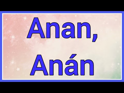What S Anan In English