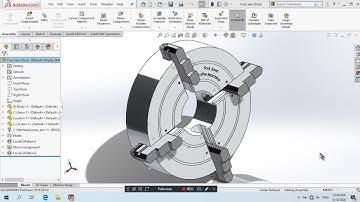 SolidWorks 2019  Assembly #ภาษาไทย - Four Jaws