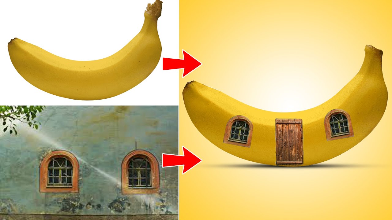 HOW TO CREATE BANANA HOUSE MANIPULATION TUTORIAL YouTube