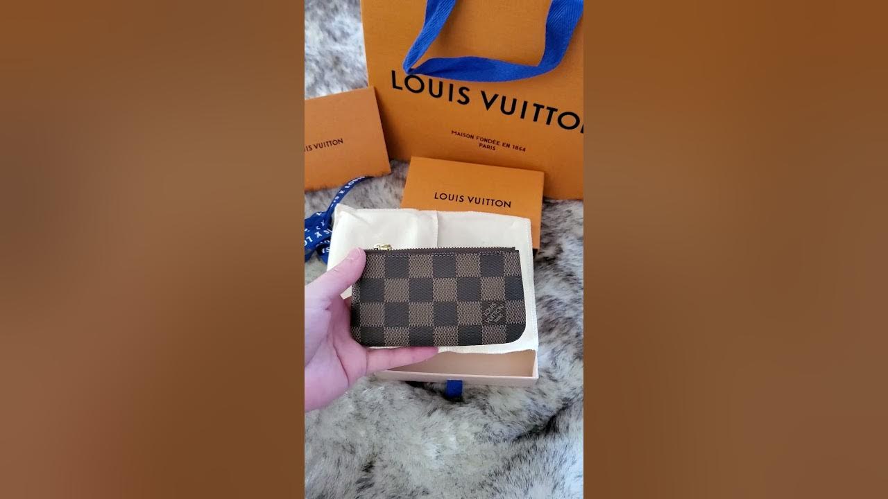 Louis Vuitton Key Pouch Cles Damier Ebene 