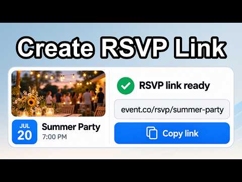 How To Create RSVP Link For Event (Step By Step)