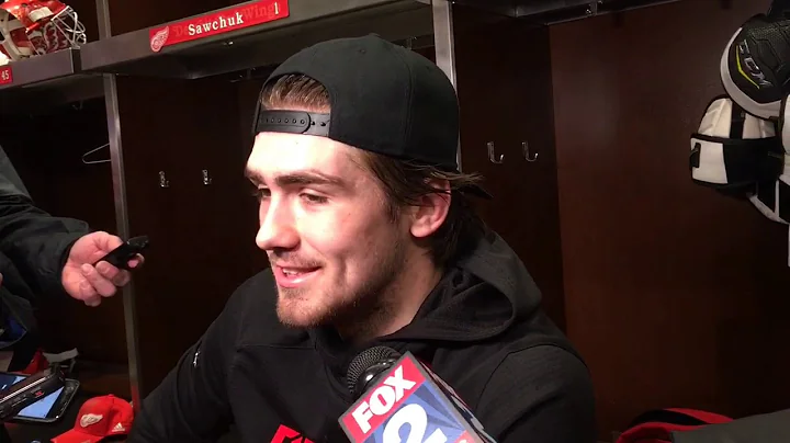 Red Wings Filip Zadina not sure if hell hear trash...