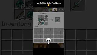 How To Make Ender Pearl Sword 🤔 #minecraft #bestminecraftclips #youtubeshorts #gamingshorts