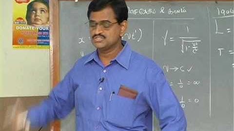 Subbiah Pandian   Mechanical Universe Part 43 Velocity and Time 1 in Tamil
