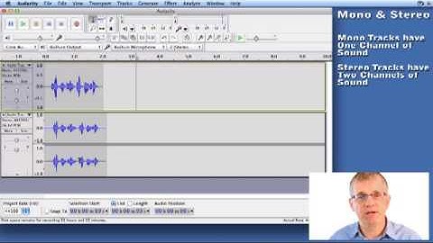 24 Stereo and Mono Sound in Audacity - Video Guide to Audacity