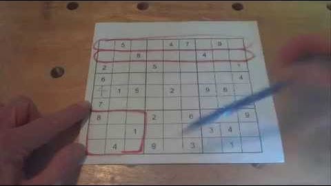 How to Solve a Sudoku Puzzle - Tip 5: The Process of Elimination from Other Cells Rule or Trick