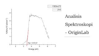 Part 1 - Analisis UV-DRS ZnS | Kubelka-Munk &amp; Tauc Plot di OriginLab
