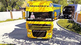 Nova Hungary Map 2.21 # DAF 105 XF 460 # Realistic driving (Snowy Moon) # ETS 2 1.55 # Game 1080p