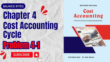 Problem 4-1 | Chapter 4 | Cost Accounting Cycle | by Prof. Muhammad Sufyan