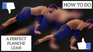 HOW TO DO A PERFECT PLANCHE LEAN (10 things that you have to do)😏