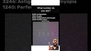 What numbers do you see (Astigmatism test)