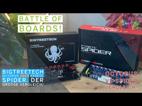 Bigtreetech Octopus vs Fysetc Spider, der große Vergleich! Battle of Boards!