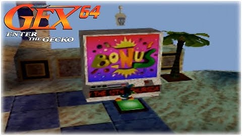 Gex 64: Enter The Gecko Nintendo 64 Walkthrough Part 8 - Bonus Aztec 2 Step & Thursday The 12th!