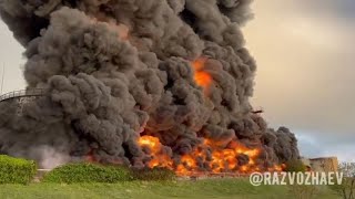 Crimée : incendie dans un dépôt de pétrole à Sébastopol après une attaque de drones