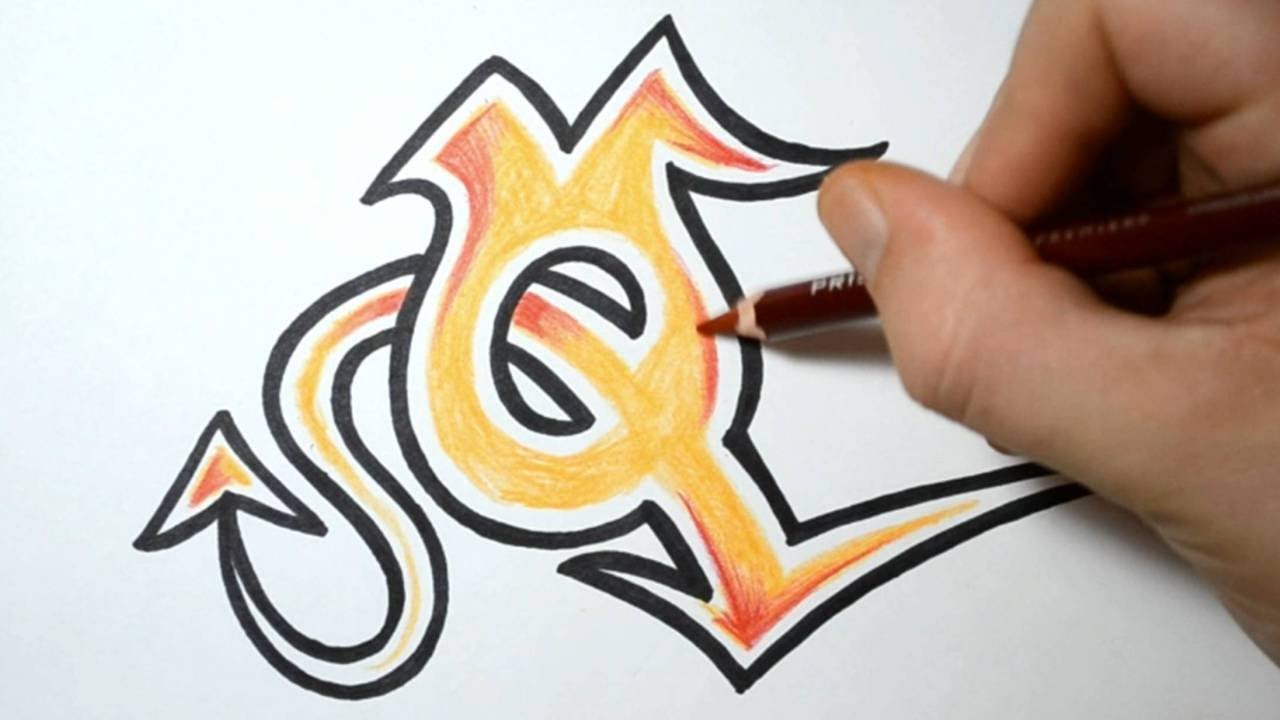 How To Draw Tag Letters