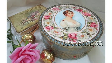 How to decorate a box decoupage Tutorial DIY