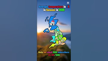 Average temperature in UK in Summer + Winter 2025 #europe #mapguide #map #mapping #geoportal #mapper