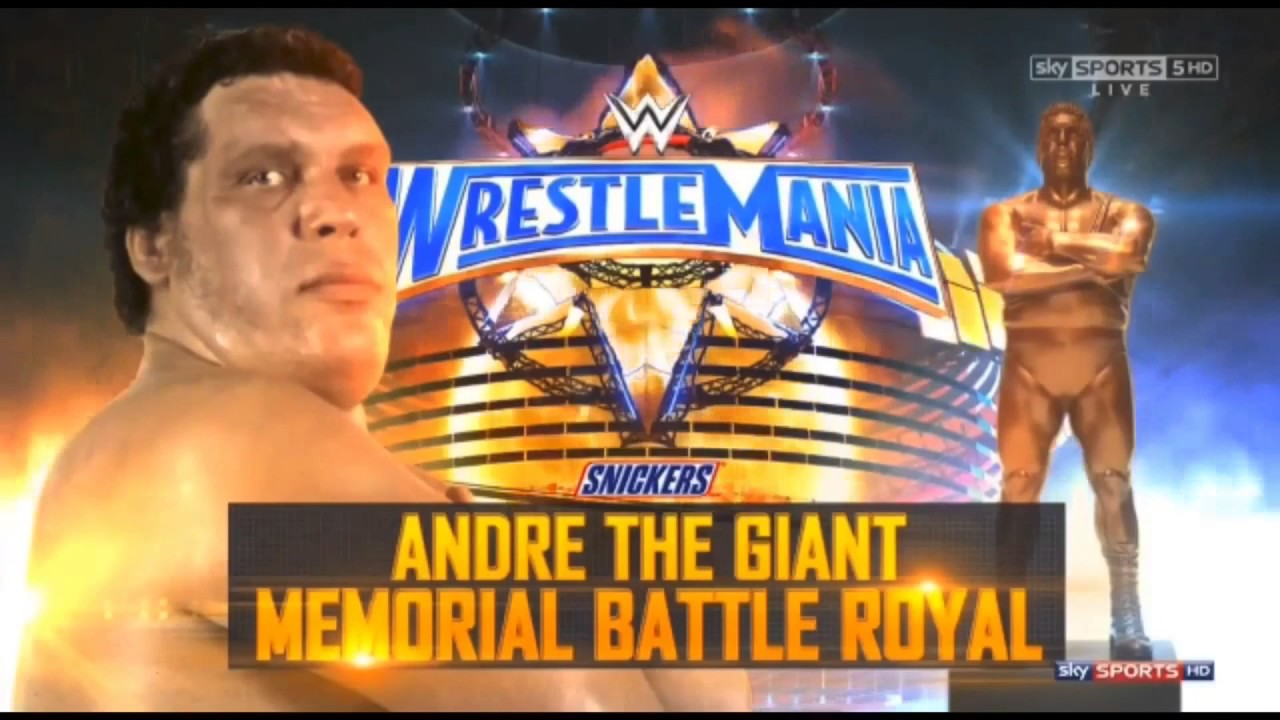 WWE Official Match Card Andre The Giant Battle Royal YouTube